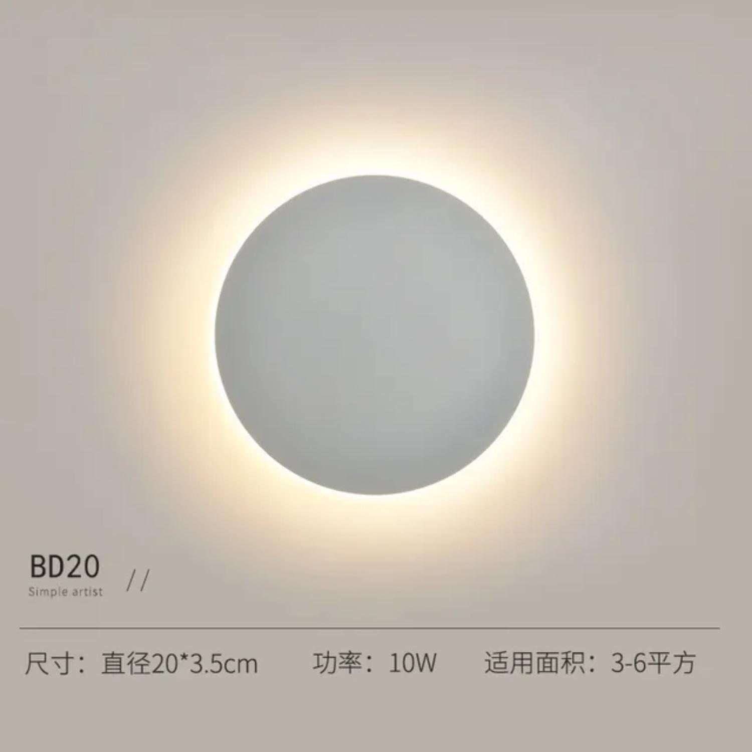 

Новый круглый настенный датчик света, простой, спальня, прикроватная тумбочка, коридор, крыльцо, проход, лампа, сенсорная, затемняющая, светодиодная, индукционная, для человеческого тела White light