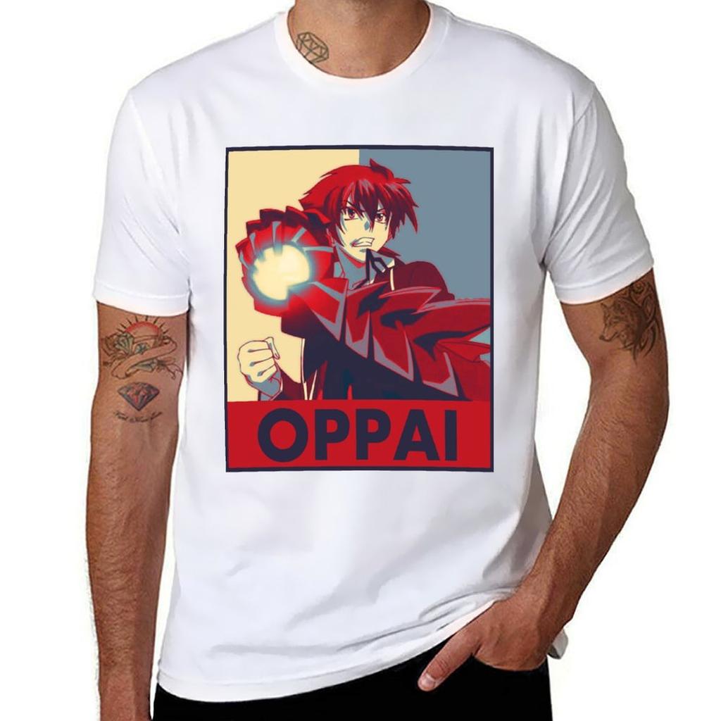 High School Dxd Issei Pop Art Oppai Tshirt Cotton T Shirts Unisex 100 Tshirt
