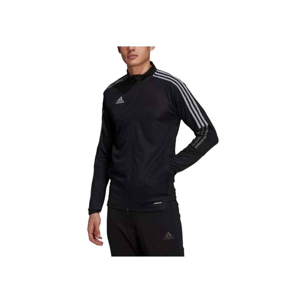 Adidas Aeroready Tiro Sports Moisture-Wicking Fashion Jacket Men Jackets Black GN5522