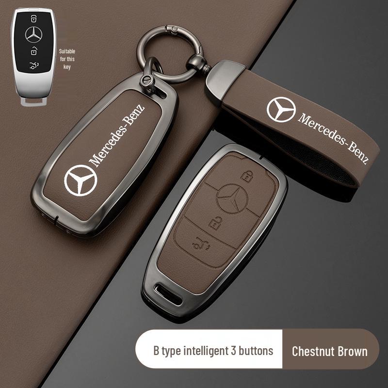 

Оригинальный чехол для ключа Mercedes-Benz для E300L, C260L, A200L, GLA200, GLC/B - Унисекс, цвет кузова автомобиля
