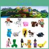 Minecraft Tema 16 stk Byggeklodser Sæt Til Kagedekoration Og Diy Figurer Kit