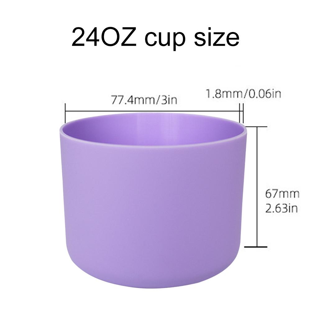 Silikon Wasserflaschenschutz für Owala 24oz 32oz 40oz Rutschfeste Schutzhülle Bodenstoßfänger Flaschendichtring Silikonstopfen