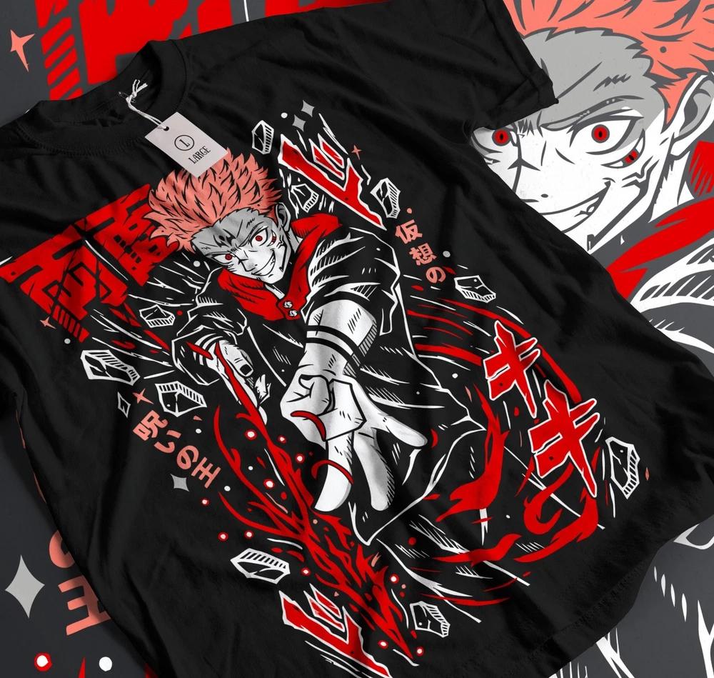 Yuji Itadori TShirt Jujutsu Kaisen Aoi Todo King Of Curse Black Shirt All Siz12 S