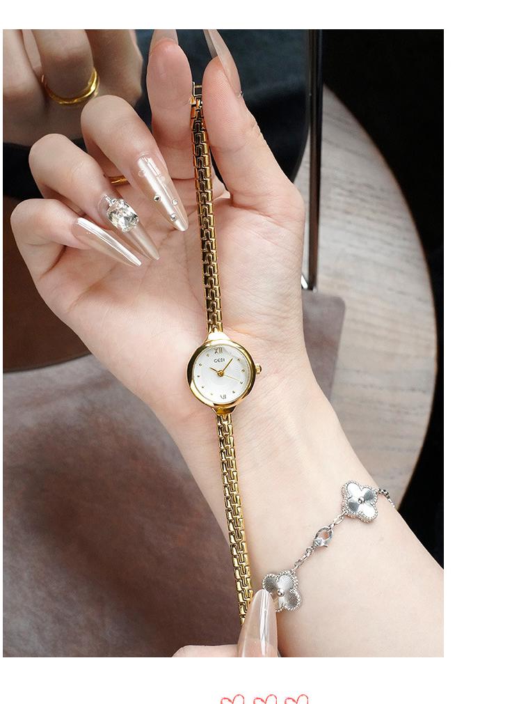 Gedi Vintage Lyx Mångsidig Student Kvarts Armbandsur