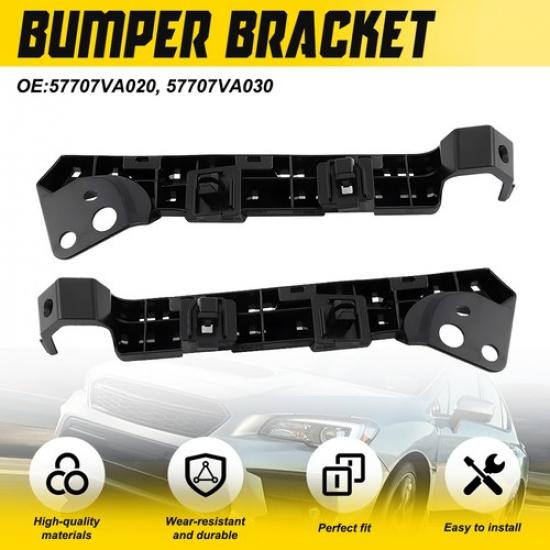 Black Front Bumper Support Brackets For Subaru WRX WRX STi 2015-21 57707VA020 EV