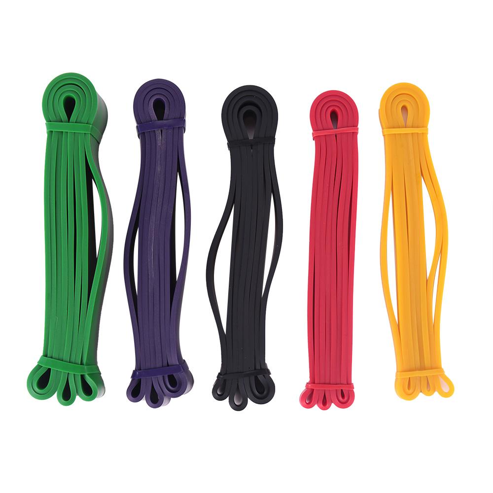 Men and Women Non-slip Fitness Yoga Tension Belt Flat Latex Band Tension Stretch Belt Resistance Band