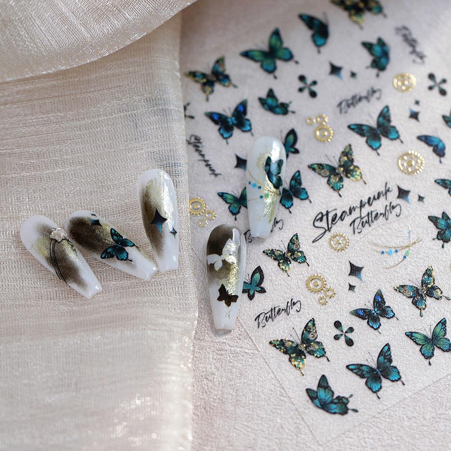 

TENSOR M-828 Elegant Butterfly Aurora Transparent Nail Stickers