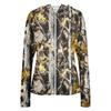 Chaqueta Ligera con Cremallera y Capucha para Mujer con Bolsillos de Manga Larga Estampada Protección Solar Ropa de Abrigo para Actividades al Aire Libre