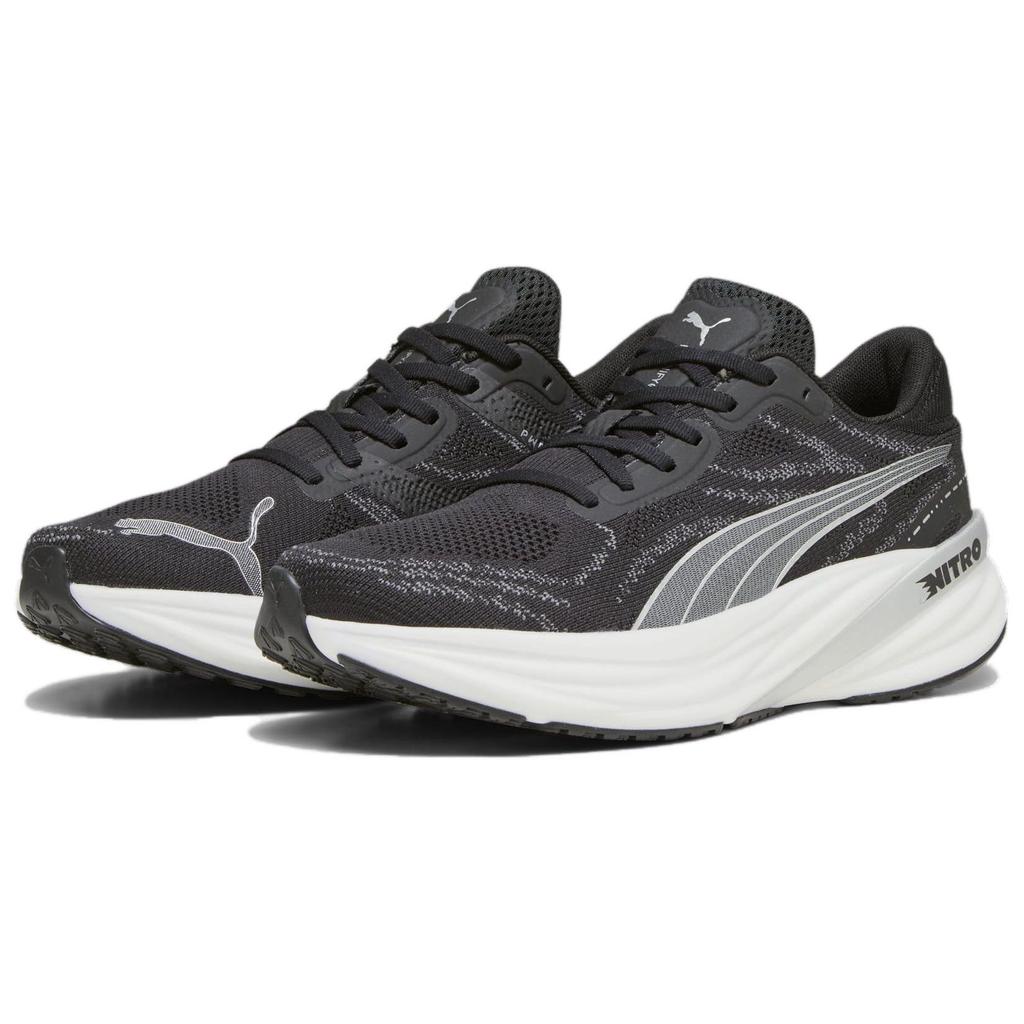 Puma Magnify Nitro 2 Black Silver Men Sneakers White 376909-01