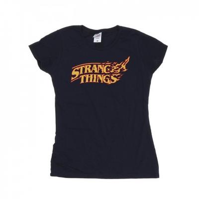 Netflix Womens/Ladies Stranger Things Logo Breaking Cotton T-Shirt