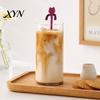 Coffee Cup Stirrer 304 Stainless Steel Spoon, Hanging Cat Spoon for Mugs Tall Cups, Long Short Handle Tea Stirring Ideal Desserts & Ice Cream