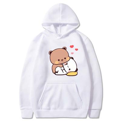 Bubu e Dudu Hoodie Feminino Estética Gráfico Kawaii Bubble Tea Hoodies Unissex Outono Inverno Anime Harajuku Sweatshirts