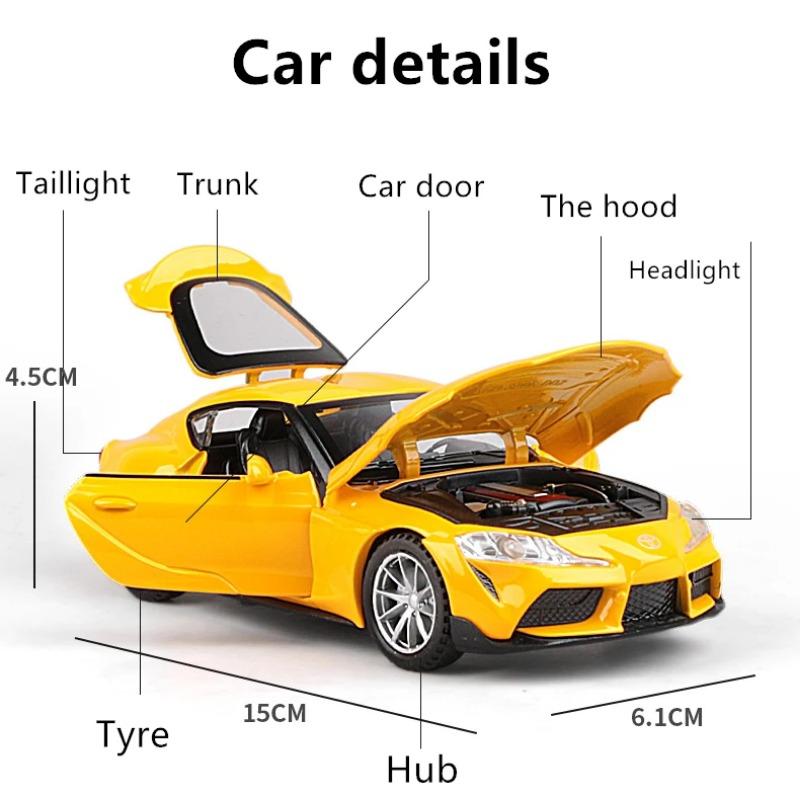 1/32 Toyota GR Supercar Toy Alloy Car Diecasts & Toy Vehicles Car Model Miniature Scale Model Toys for Children