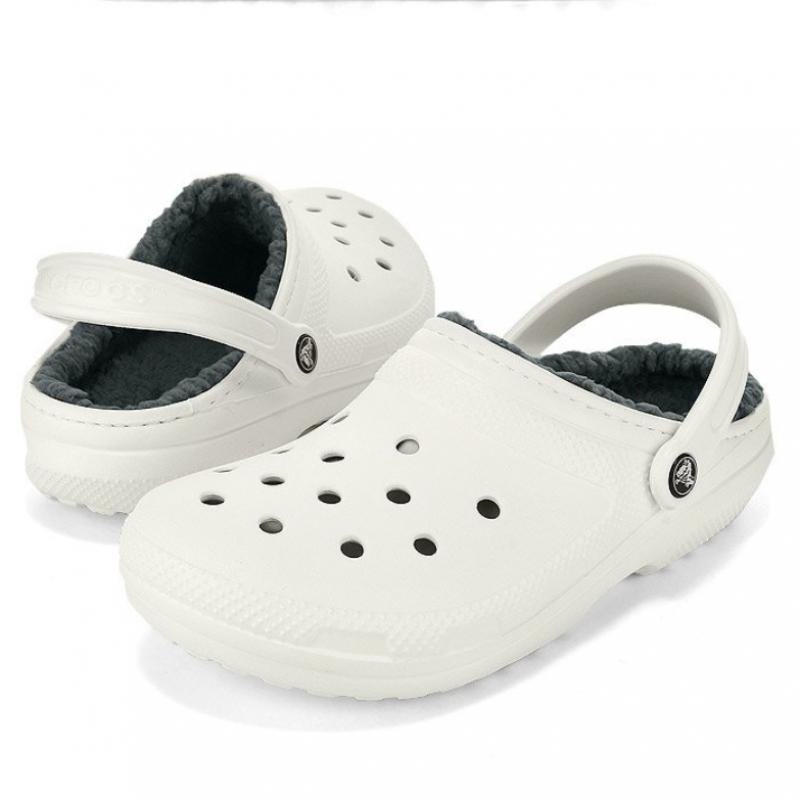 Crocs Classic Lined Clogs Wool Indoor Shoes 203591 10m