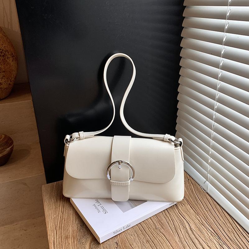 

Маленькая сумка женская сумка для поездок универсальная женская сумка через плечо ретро сумка под мышкой простая ручная сумка белый