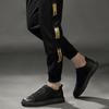 Trendy casual men's shoes Fashion minimalist and design styles Daily office Outdoor street High quality youth shoes Black New