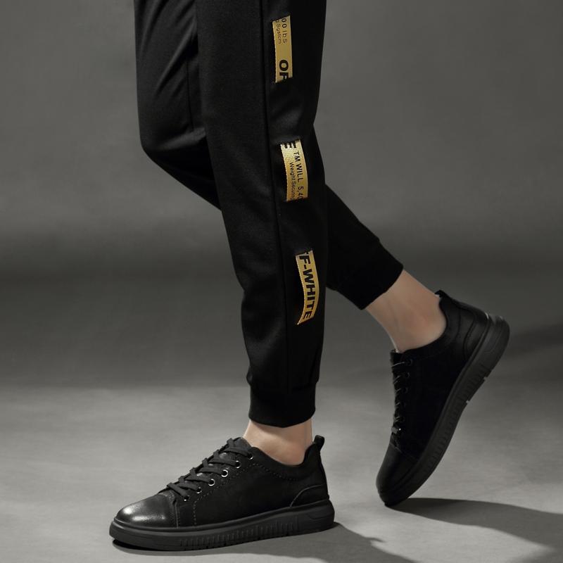 Trendy casual men's shoes Fashion minimalist and design styles Daily office Outdoor street High quality youth shoes Black New