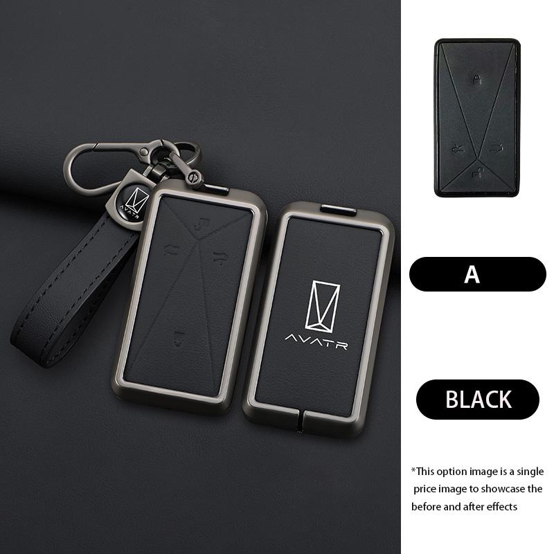 Zinc Alloy Car Key Case for AVATR 11 12 Avita ESV Remote Protection Cover Bag Shell Keychain Holder Fob Interior Accessories