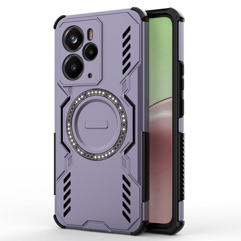 KEYSION Hollow Heat Dissipation Case for Realme 14 Pro+ 5G Magnetic Cooling Shockproof Phone Cover for OPPO Realme 14T 5G 14 5G