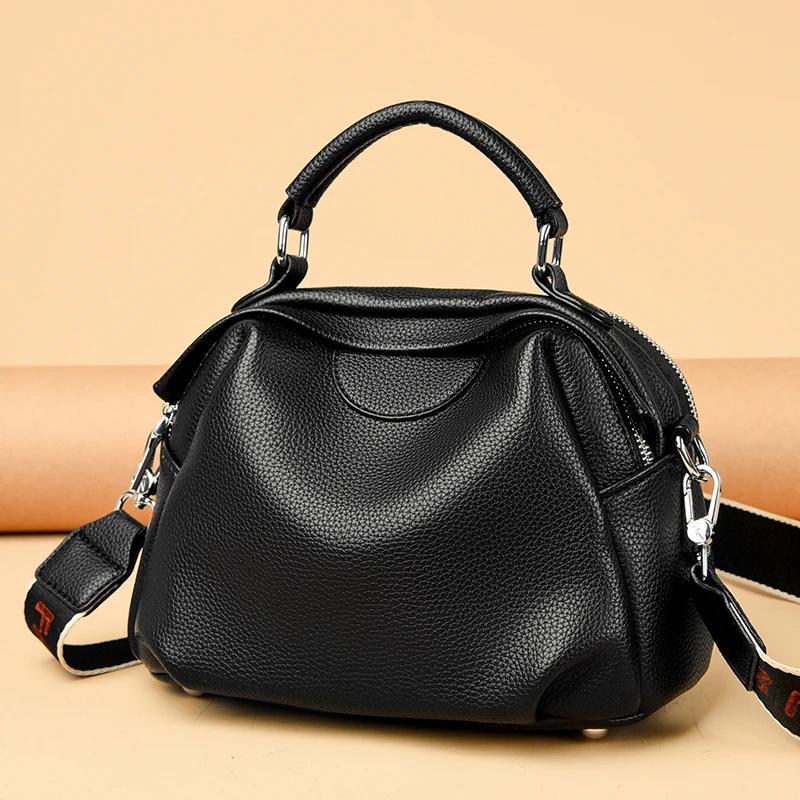Borsa Tote in Morbida Pelle di Alta Qualità Moda Donna Borsa a Spalla Messenger Grande Capacità Borsa Resistente all'Usura Borsa a Mano di Lusso