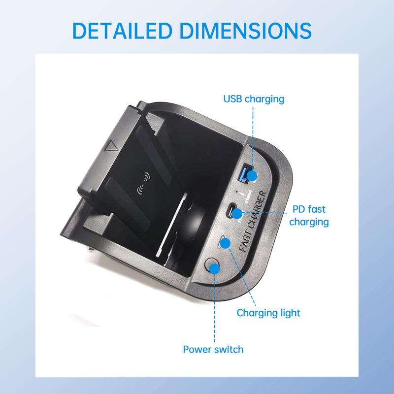 Wireless Car Charger for Mercedes Benz a Class W176 2013-2018 GLA Class 2013-2019 B Class 2011-2019 - Car Accessories