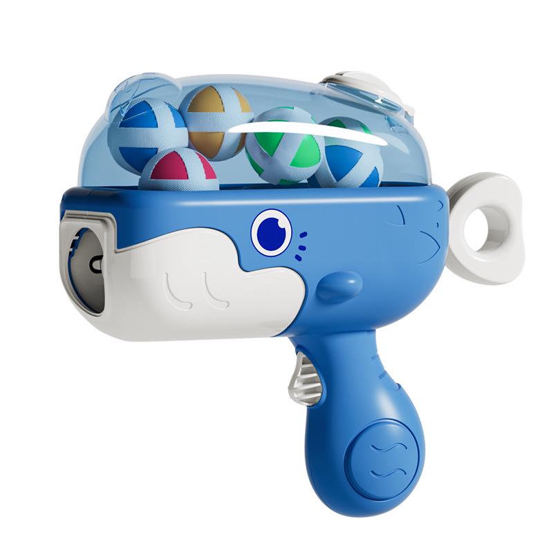 Cross-Border Whale Sticky Ball Gun: Interactive Shooting Toy for Kids and Parents