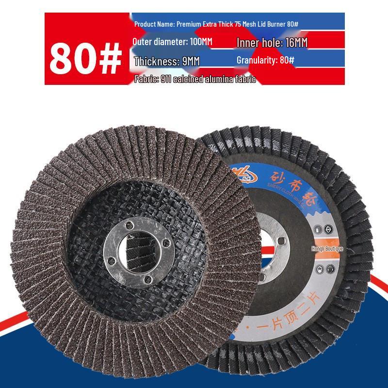 Durable 100 Type Flap Disc for Metal Polishing, Thickened Sanding Disc for Stainless Steel