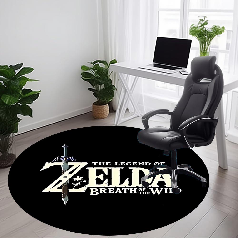 Zelda Breath Office Round Area Rug, Under Office Chairs Bedroom Living Room Home Decor a0908155