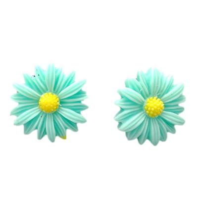 1 Pair Chrysanthemum Flower Earrings Earrings Ear Clip Pin Brides Weddings Women Girls Jewelry
