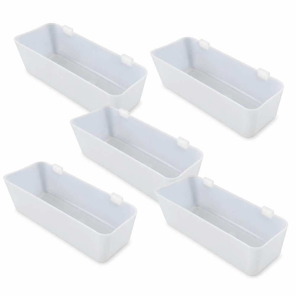 5pcs Transparent Box Parrot Pigeon Feeder Automatic Pigeon Feed Trough  Aviary