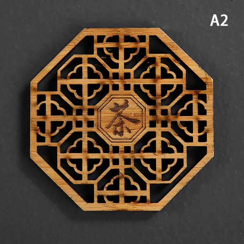 

Креативные подставки для напитков в виде цветка лотоса, деревянные круглые подставки для чашек, коврики для стола, подставки для кружек для чая и кофе, декоративные подставки для кухонных принадлежностей