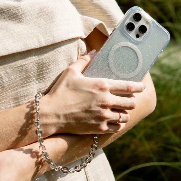 Uniq Coehl Candy Gem Handstrap           Uniwersalny Sznurek Do Telefonu Na Rękę Srebrny/Silver Sparkling