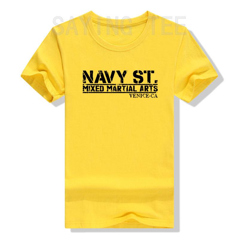 Navy Street Kingdom MMA Mixed Martial Arts Gift T-Shirt Letters Printed Saying Tee Tops Graphic Outfit Cool Short Sleeve Blouses