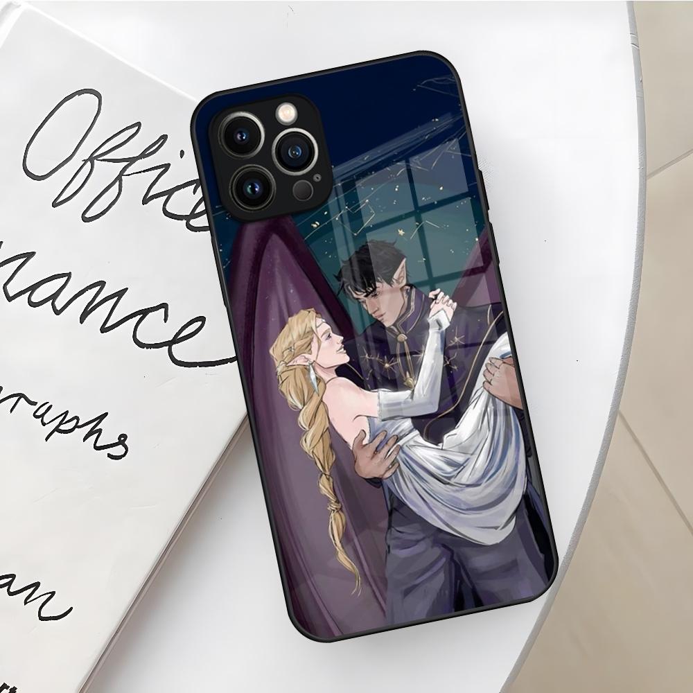 Acotar A Court of Mist and Fury Phone Case for Iphone 17 16 Air 15 14 12 11 13 Pro Max Mini X Xr Xs Se Puls glass Cover
