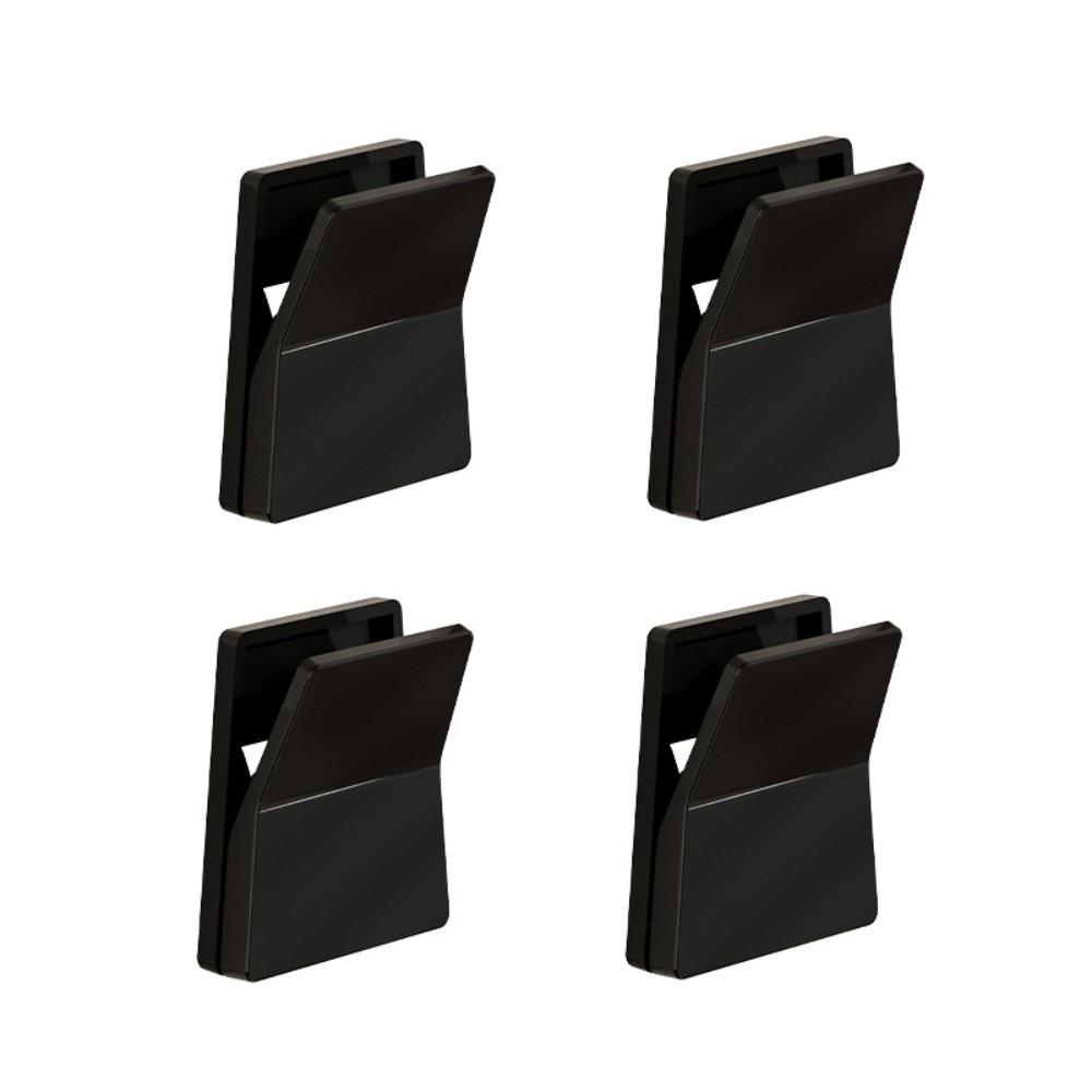 Space Saving Dishwashing Glove Hook Wall Mounted Rubber Glove Placement Rack  for Bathroom 4pcs чёрный