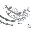 Front Bumper Bracket for BMW 7 Series G70 (Part Numbers: 51119463973, 51119463974)