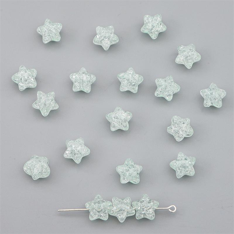 

Бусины для браслетов ручной работы, цветные акриловые бусины в форме пентаграммы, потрескавшиеся бусины, свободные бусины, браслеты ручной работы своими руками, бусины из ниток, ювелирные аксессуары about 50 pcs x 1 bag