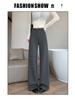 2026 Spring High Waist Slimming Modal Pants - Versatile Casual Black for Women