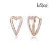 [LsSHOP] 14K Oval Heart Winter Touch Earrings (Gold Plated)_LJ5096BRE