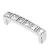 Crystal Handle Modern Simple Cabinet Door Diamonds Double Hole Handle Drawer Pull