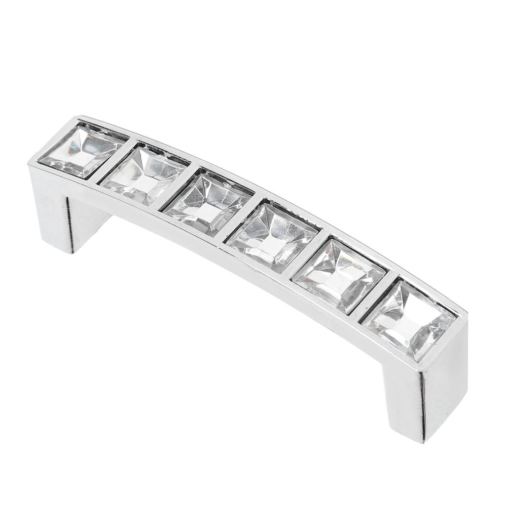Crystal Handle Modern Simple Cabinet Door Diamonds Double Hole Handle Drawer Pull
