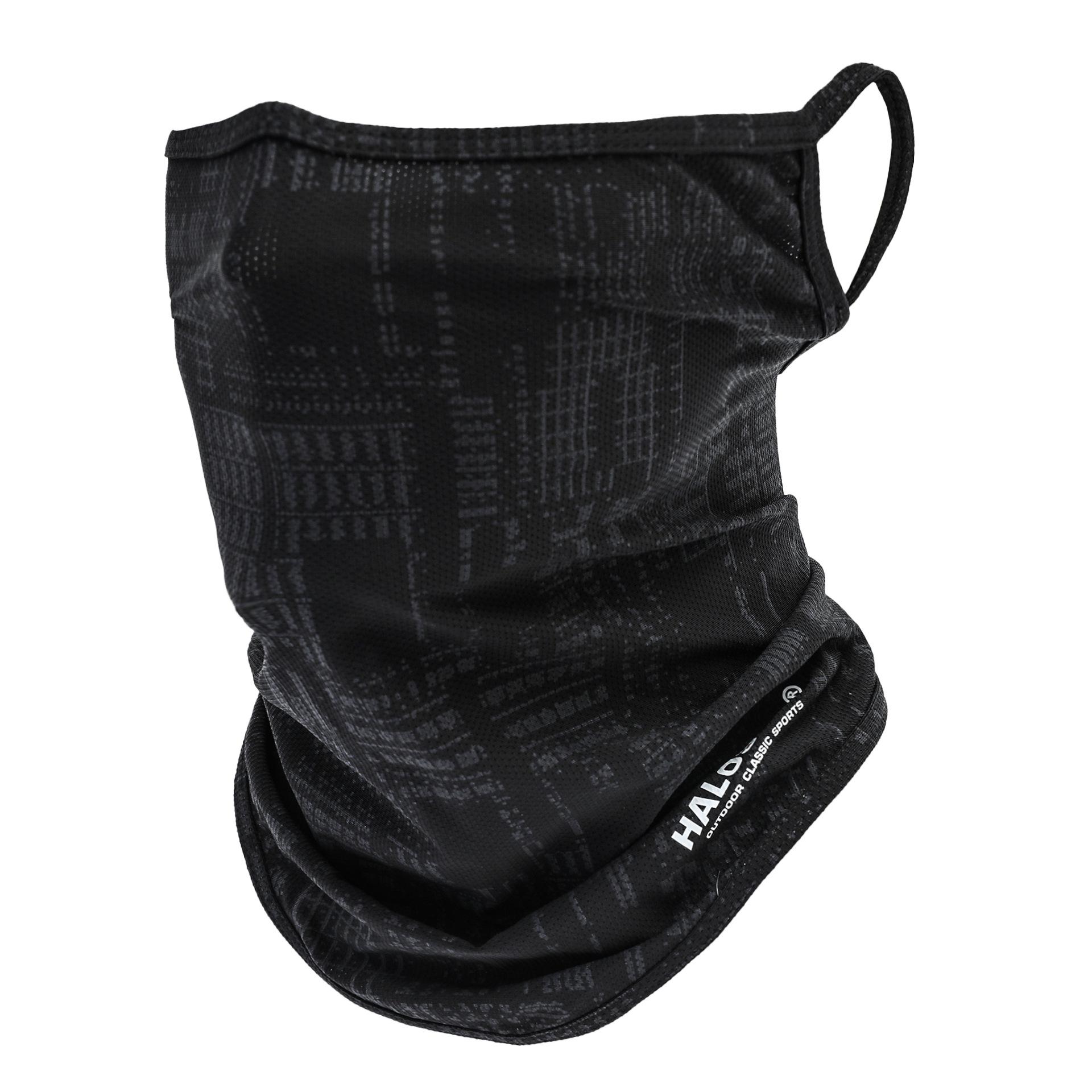 

Дышащее полотенце для лица из ледяного шелка: Быстросохнущая солнцезащитная маска и повязка на голову чёрный