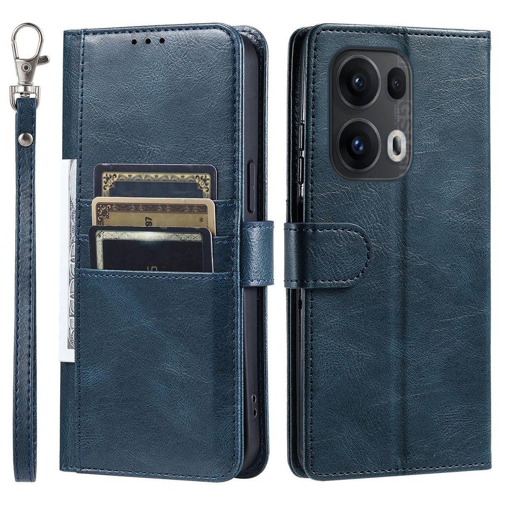Cover for OPPO Reno13 Pro 5G Retro PU Leather Flip Wallet Phone Case Multi Card Slots