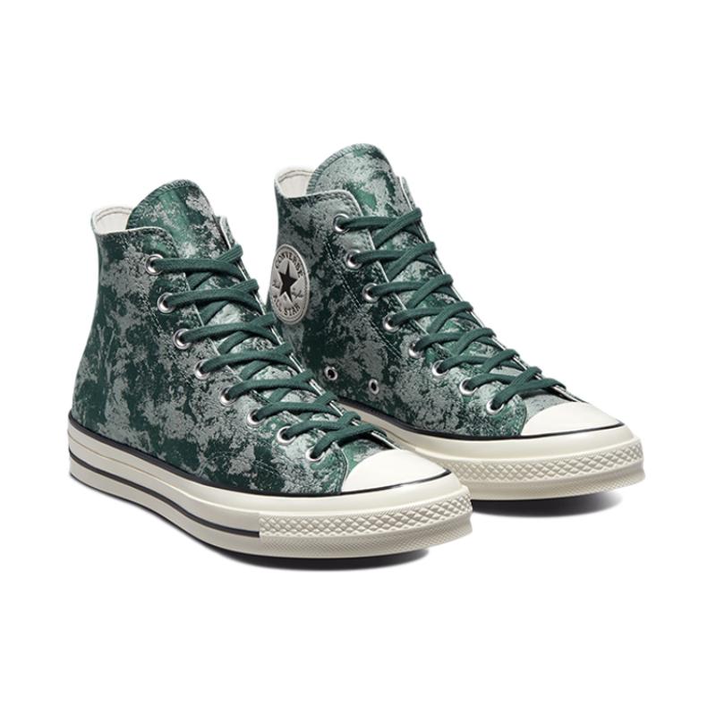 Converse Chuck Taylor All Star 1970s Casual Comfort Trend High-Top Espadrilles Unisex Dark Green Grey
