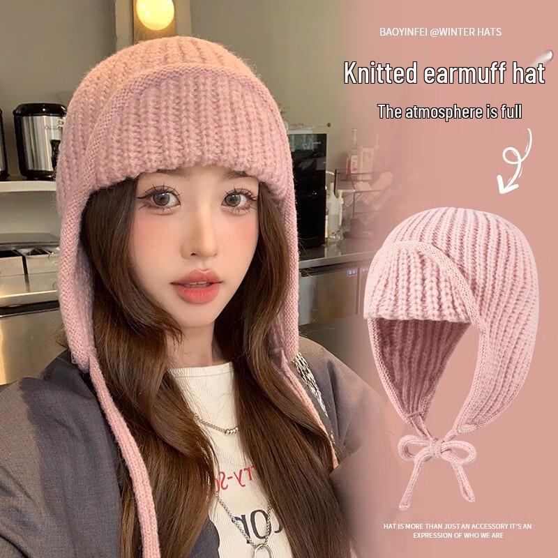 Lilang Korejský styl pletená zimní čepice