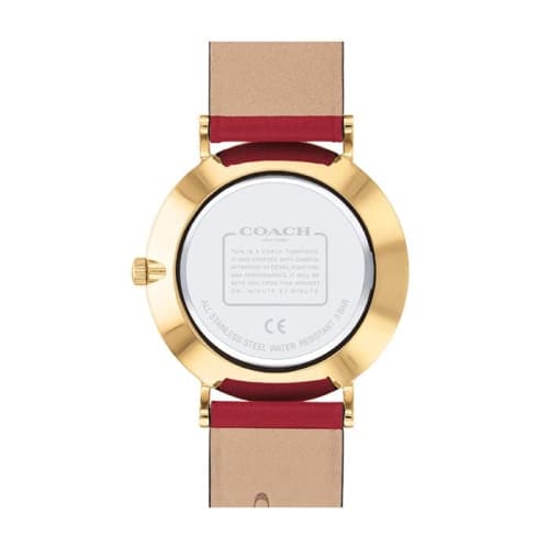 Coach Women's Perry 36mm Quartz Watch 14503852 Perry Red Leather