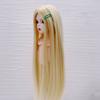 Doll Wig Professional DIY Hand Crafted Soft Heat Resistance Middle Part Long Straight Doll Wig for D