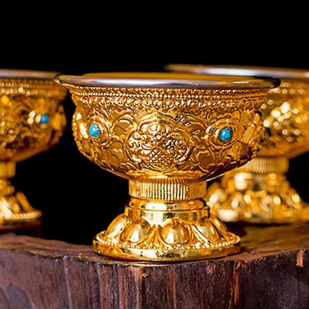 Alloy Fruit Bowl Buddhist Temple Decoration Religious Ceremonial Plate - PJ