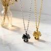 Personalized Titanium Steel Cat Necklace for Women - Fresh, Simple, Versatile Clavicle Chain In College Style