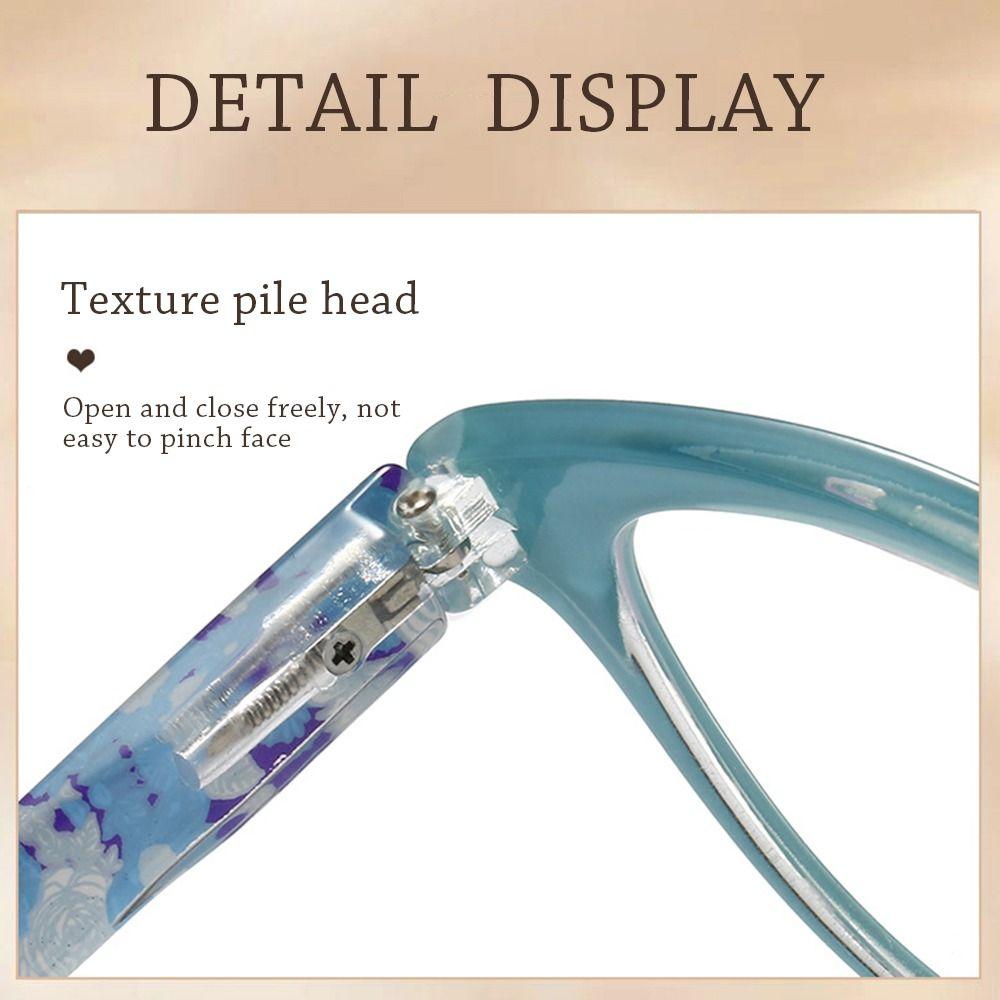 Anti-Blue Lightweight Reading Eyeglasses Women's Trend Printed Frames Reading Eyeglasses Eye Protection Presbyopia Glasses + 1 .0To+4.0
